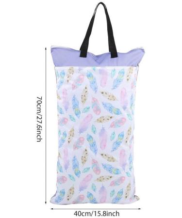 Diaper Bag Waterproof Large Capacity Hanging Wet Dry Cloth Baby Inserts Nappy Laundry Storage Bag for Newborn Infants (EF203) - Buy Online on SooperMarket.com