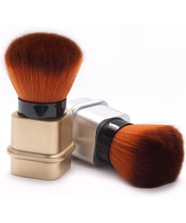 Didiseaon Nail Dust Brush Nail Cleaning Brush Puff Nail Display Stand Makeup Powder Brush Retractable Tube Brush Makeup Blush Highlighter Mineral Nylon Wool Travel Makeup Tools 8.2x3.3cm Silver - Buy Online on SooperMarket.com