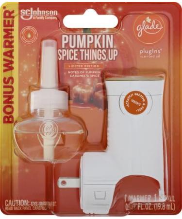 Glade PlugIns Refills Air Freshener Starter Kit - Pumpkin Spice Scented Essential Oils for Home & Bathroom | International Shipping Available - Buy Online on SooperMarket.com