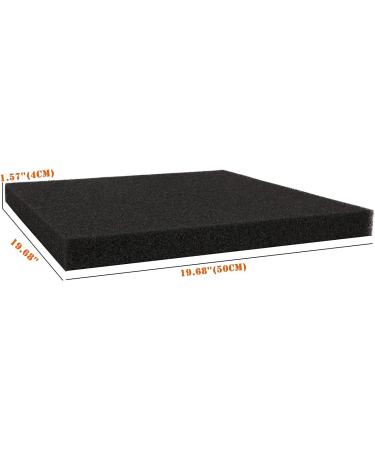 High-Quality Shunting Aquarium Filter Sponge Pad - Biochemical Foam Filter Material 50x50x4cm (35 PPI) - Customizable Oversized Filter Pad for Optimal Filtration - Buy Online on SooperMarket.com