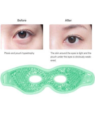 Dajidafu Men Gel Cooling Eye Cover Cold Compress Skin Care Beauty Sleeping Pad Adjustable Headband Pouch Removal Salon Travel Green - Buy Online on SooperMarket.com