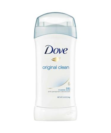 Dove Invisible Solid Deodorant  Original Clean - 2.6 oz - 3 pk