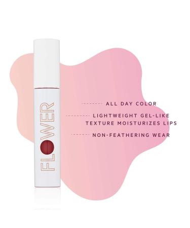 FLOWER BEAUTY Bitten Lip Stain | Long Lasting Water-based Lips Tint - Cruelty-Free | High Color Moisture Marker - (Tempt) Coy 1 Count - Buy Online on SooperMarket.com