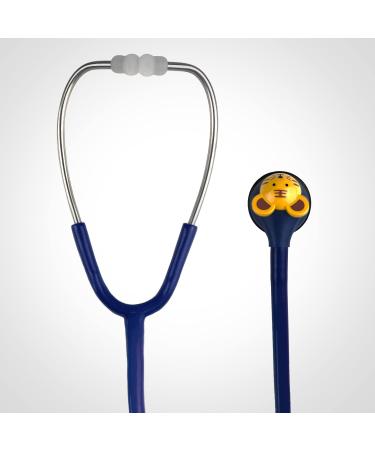SCIAN Kids Real Working Stethoscope - 5 Interchangeable Cartoon Heads for Doctors, Nurses & Home Use - Professional Quality - Dark Blue - Buy Online on SooperMarket.com