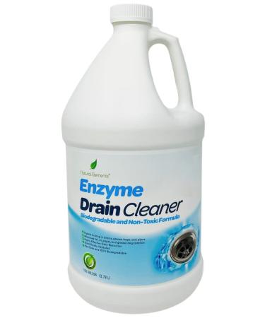 Natural Elements Enzyme Drain Cleaner | Digest Grease Fats and Paper Buildup in Drains Septic Tanks Grease Traps Pipes (1 Gallon)