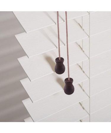 WXJ13 50 Yards Brown Braided Nylon Lift Shade Cord + 5 Pack Wood Cord Knobs 1.8mm - Brown - Buy Online on SooperMarket.com