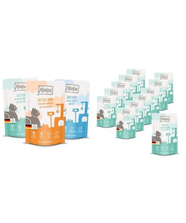 Mjamjam Mjamjam - Mix package IV 12 x 125g 1 SPACE (1 x 1.5 kilograms) & premium wet food for cats - squeezing - good turkey on subdued pumpkin 12 x 125 g) grain -free bundle with wet feed for cats turf