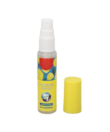 Bad Breath Oral Spray Lemon Scent Herbal Extract Cleaning Mouth Freshener 20ml Pocket Size 8 Hours Lasting Relief for Dry Mouth Promotes Oral Health