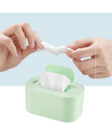 Adjustable Wiping Warmer for Babies - 40 -60 Portable USB Moisture Towel Dispenser - 3 Temperature Modes - Large Capacity for Travel (Green) - Buy Online on SooperMarket.com