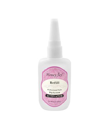 56ml / 1.91oz Refill Gel Base Top Sealer Dry Activator for Dipping Powder Pre-Bond Liquid No Lamp Cure Dip Nails Natural Dry, 56ml-Activator