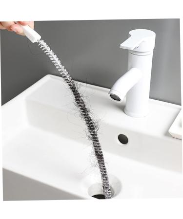 Buy Flexible Sink Cleaning Brush | Pipe Dredging & Sewer Hair Clog Removal Tool | Long Nylon Bristles | 1PC - Buy Online on SooperMarket.com