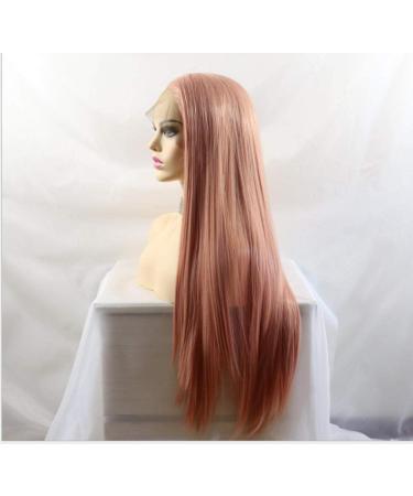 BGHJUE Pink Straight Synthetic Lace Front Wig for Black Women - Soft Heat Resistant African Hair - Buy Online on SooperMarket.com