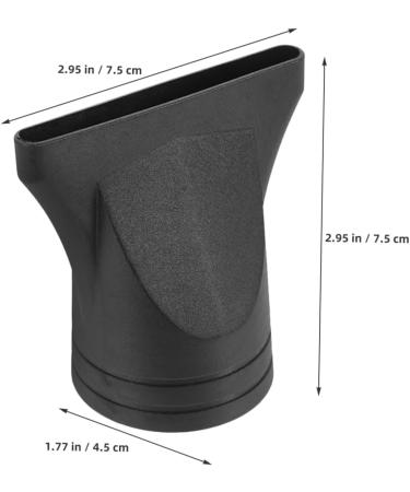 Gogogmee 4pcs Hair Dryer Accessories Hair Diffuser Attachment Narrow Concentrator Attachment Black Plastic - Buy Online on SooperMarket.com