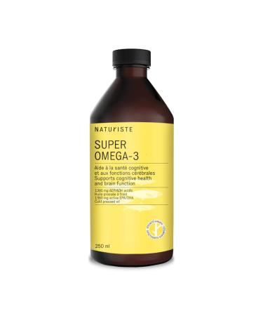 Super Omega 3 - Liquid - EPA and DHA supplement - Fish Oil supplement - Supports Heart Brain Joint Health - Orange flavor - 250ml