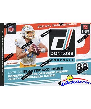 2021 Panini DONRUSS Football EXCLUSIVE HUGE Factory Sealed Retail Box with 88 Cards! Look Rookies & Autos of Mac Jones, Trevor Lawrence, Justin Fields, Zach Wilson, Trey Lance & Many More! WOWZZER!