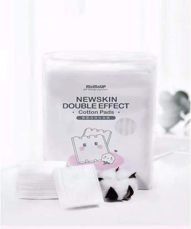 Momoup Organic Cotton Sheets 200 Pieces/Bag 100% Organic Unbleached (2# Double Effect Makeup Pads - 3 Bags) - Buy Online on SooperMarket.com