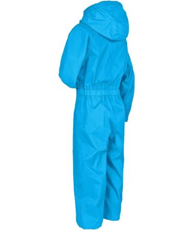 Trespass Kids Unisex Button Rain Suit 7-8 Years Teal - Waterproof Outdoor Gear - Buy Online on SooperMarket.com