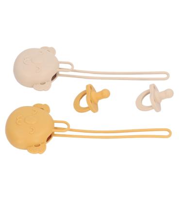Pacifier for newborns baby pacifiers made of food-safe silicone safety pacifier high temperature resistance curved compartment for closed condition (#1)