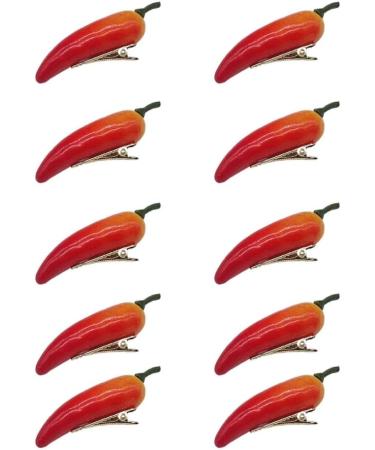JSGHGDF Simulation Fruit Hairclip Set of 10 for Girl Carnivals Party Hair Pin Girl Women Cute Hair Clip Kids Dress Up Barrettes Strawberry - Buy Online on SooperMarket.com