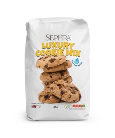 Sephra Cookie Dough Mix (3kg) - Just Add Water & Butter - Halal Certified 3kg (Pack of 1)