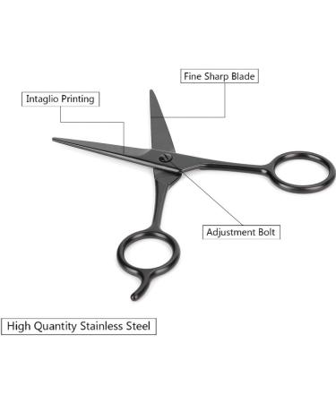 Stainless Steel Hair Cutting Shears Hair Scissors Nose Ears Mustache Eyebrows Hairdressing Haircut Trimming Tool Stainless Steel Haircut Women/Men/Kids - Buy Online on SooperMarket.com