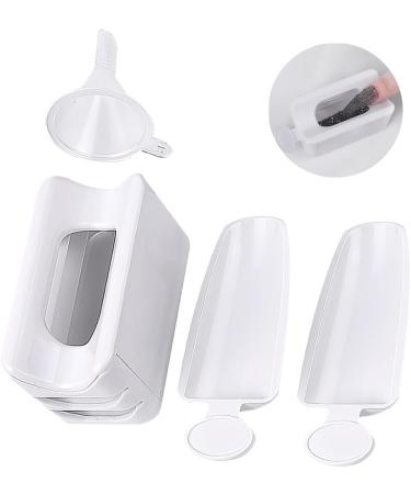 Dajidafu Nail Dip Container Nails Art Dipping Powder Holder Glitters Rhinestones Powders Storage Box Manicure Pedicure Accessory - Buy Online on SooperMarket.com