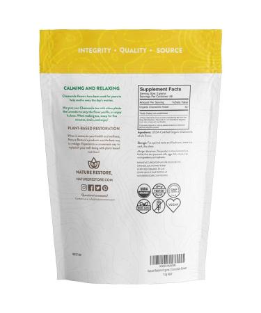 Organic Chamomile Whole Flower Loose Leaf Tea Leaves 4oz - Pure and Natural | Packaging May Vary - Buy Online on SooperMarket.com