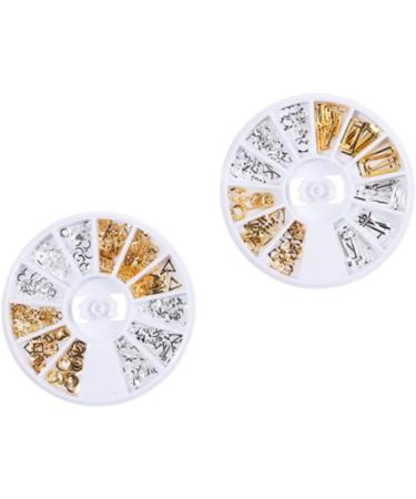 minkissy 4 Boxes Manicure Accessories Rhinestone for Nails Nail Jewelry Palette The Circle 3d - Buy Online on SooperMarket.com