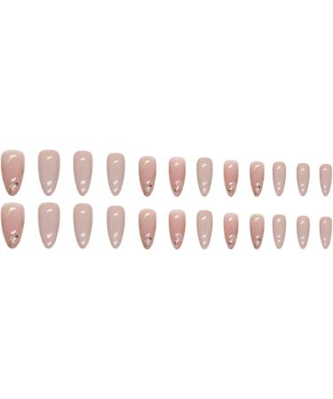 Justotry 24 Pcs Floral Stiletto False Nails - Medium Grey French Press on Nails with Trendy Gold Swirl Pattern | Short Almond Fake Nails for Women with Nail Glue - Nail Art Flower & Grey - Buy Online on SooperMarket.com