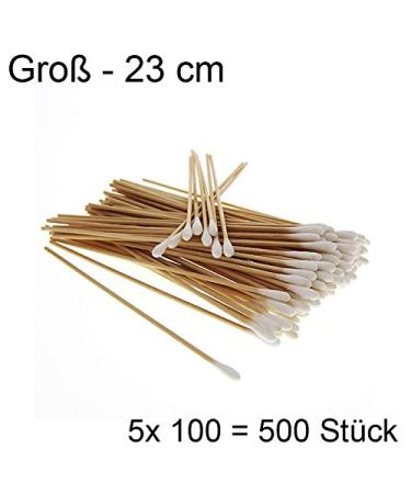 500x Large Cotton Swabs - Kosmetex Wooden Stick with Cotton Head | Perfect for Beauty & Hygiene - International Shipping Available - Buy Online on SooperMarket.com