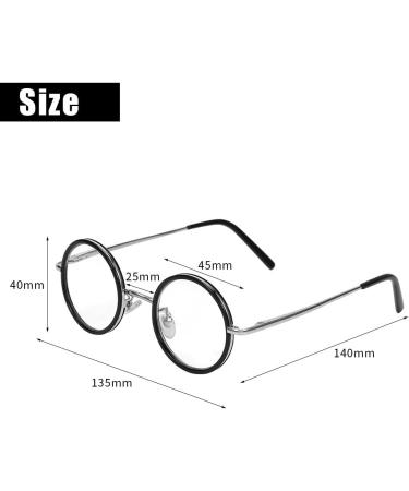 Retro Round Resin Reading Glasses for Presbyopia - Lightweight Magnifying 1.0/1.5/2.5/3.0/3.5 Strength | Fatigue Relief - Buy Online on SooperMarket.com