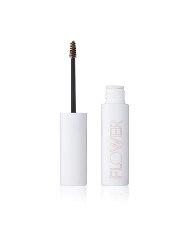 Eyebrow Gel By FLOWER Beauty | FIBER FIX BROW GEL | Tinted Brow Mascara & Fixative for Eyebrows | Vegan & Cruelty-Free | (Light Brown)