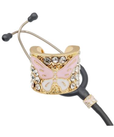Charmscope Stethoscope Charms Jewelry - Butterfly Gold