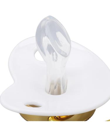 Stylish Silicone Baby Pacifier & Bling Clip Set - Perfect for Newborn DIY Photo Decor - White M | International Shipping Available - Buy Online on SooperMarket.com