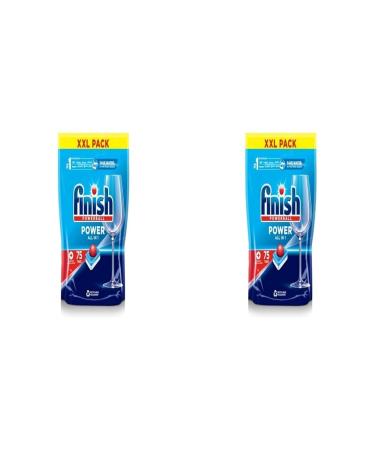 Finish Power All in One Dishwasher Tablets | Scent : Regular | Size: Total 75 Dishwasher Tabs |for Sparkling Clean 1st Time (Pack of 2)