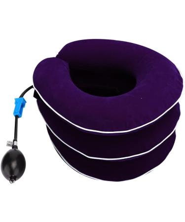 Purple Inflatable Cervical Neck Traction Device for Neck Pain Relief - Buy Online on SooperMarket.com