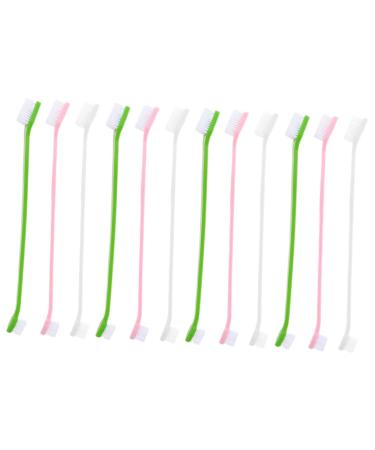 CORHAD 12pcs Double Head Dog Toothbrush Dog Finger Toothbrush Dog Toothbrush Toothpaste Dog Tooth Care Pp