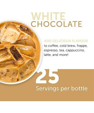 Jordan's Skinny Syrups Mixes Sugar Free White Chocolate Syrup | Zero Calories Zero Sugar Zero Carbs | For Coffee Tea Lattes | 1 Bottle (750 mL) - Buy Online on SooperMarket.com