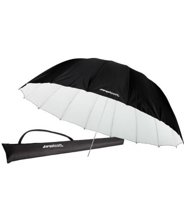 Westcott 4634 7-Feet White with Black Cover Parabolic Umbrella