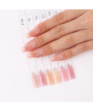 AIMEILI 8 in 1 Builder Base Sheer Color Gel Set No Need Slip Solution Builder Extension Soak Off UV LED Nude Gel Polish Multicolour Of 6pcs X 10ml - Gift Kit 38 6-38 1.67 ml (Pack of 6) - Buy Online on SooperMarket.com