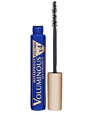 L'Or al Paris waterproof mascara black mascara for 4x more volume and powerful eyelashes Voluminous Waterproof No. 00 Waterproof Schwarz (1 x 7.4) ml (1 Pack) 00 Waterproof black 7.5 ml (1 Pack)