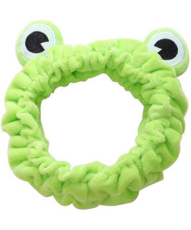 Green Headband Wide-brimmed Elastic Makeup Hair Band Non Slip Washing Face Fluffy Hair Wraps for Women Girls Shower Sports Beauty Skincare Women's Fashion Headbands