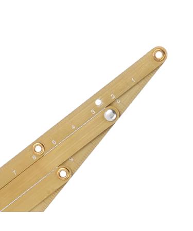 Golden Ratio Calipers - Stainless Steel Eyebrow Measuring Ruler | Flexible Mapping Tool for Permanent Makeup (Gold - Buy Online on SooperMarket.com