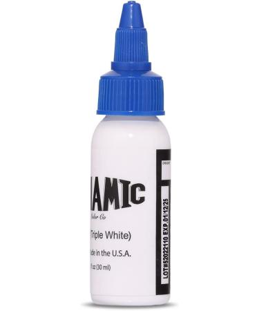 DYNAMIC Triple White Ink Bottle 1oz - Professional Grade - Buy Online on SooperMarket.com
