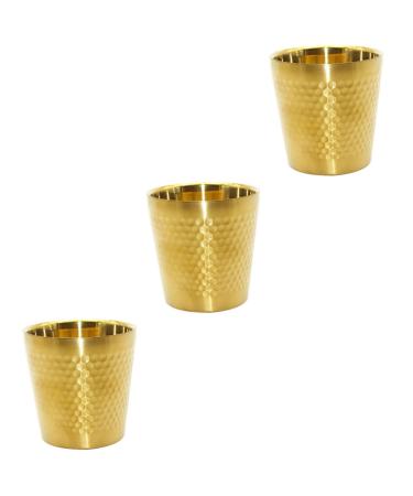 Beavorty 3 STK SCHRASIES MEN TROMES CANNENTS FOR SRIME SOOUR SOUMS CHELL Cup Shaping Siff foam shell stainless steel foam shell man soap holder metal stainless steel 304 7.1x7cmx3pcs Goldenx3st