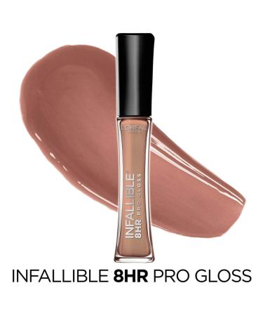L'Oreal Infallible 8HR Pro Gloss 405 Coral Sands - Long-Lasting Lip Gloss (0.21 fl oz) - Buy Online on SooperMarket.com