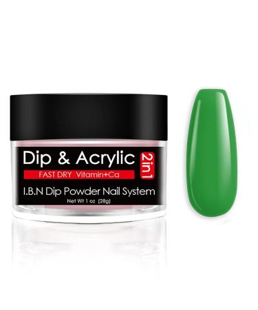 Salon-Quality Green Dipping Powder with Added Vitamin Calcium for Odor-Free, Long-Lasting DIY French Manicure at Home - No Nail Lamp Needed (75) - Buy Online on SooperMarket.com