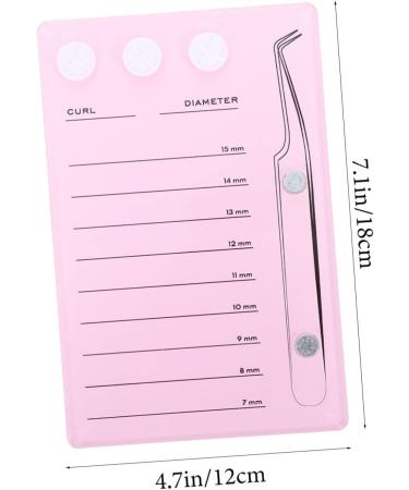 Mikinona Magnetic Eyelash Board Hand Plate Lashes Magnetic False Eyelashes Pallet Holder Eyelash Grafting Supplies Lash Storage Board Eyelash Holder Accessories Acrylic Epoxy Pink 14.3x9.4cm Pink - Buy Online on SooperMarket.com
