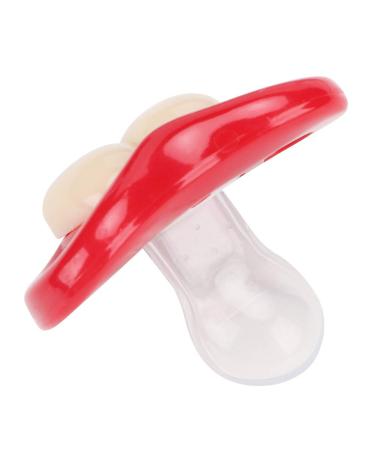 Cute Baby Pacifier Funny Design Soft Silicone Pacifier To Improve Sucking and Swallowing Ability (4 Two Teeth)