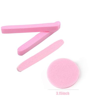 120 Count PVA Facial Sponge for Makeup Removal and Exfoliating - Pink Spa Pads for Women - Buy Online on SooperMarket.com